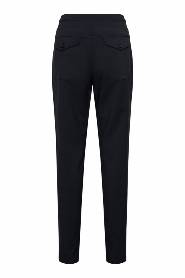 &Co woman Broek penny comfort twill navy PA292 Stretchshop.nl