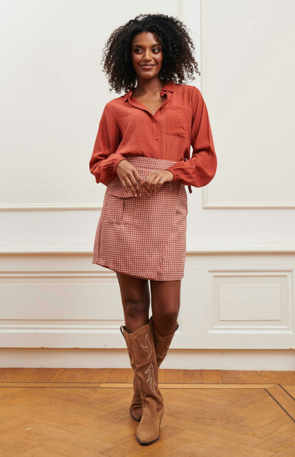 Lofty Manner Blouse kelley red Stretchshop.nl