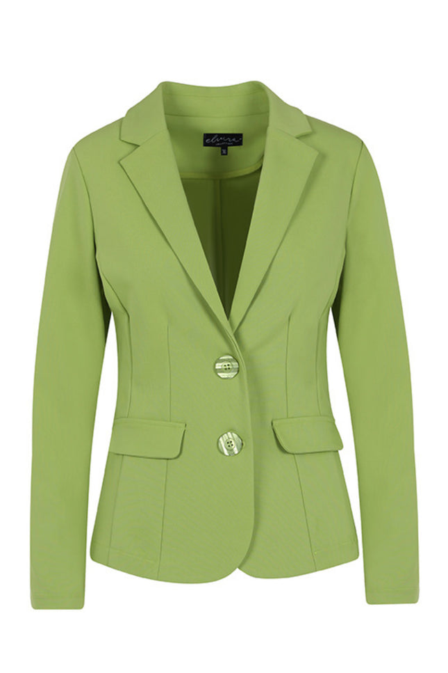 Elvira Casuals Blazer nikki lime 24-015 Stretchshop.nl