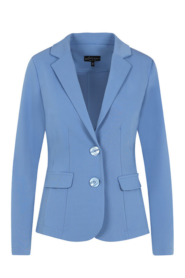 Elvira Casuals Blazer nikki sky blue 24-015 Stretchshop.nl