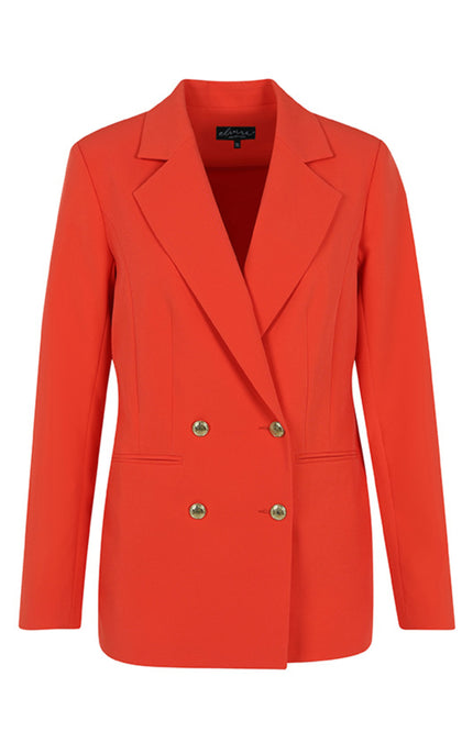 Elvira Casuals Blazer maya peachy red 24-019 Stretchshop.nl