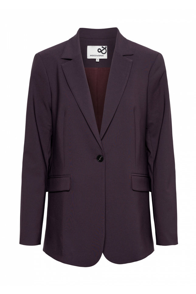 &Co woman Blazer claire comfort bordeaux BZ139 Stretchshop.nl