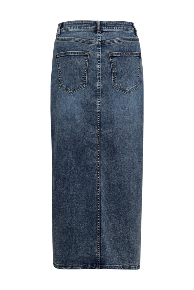 Freequent Rok fqhalle medium blue denim Stretchshop.nl