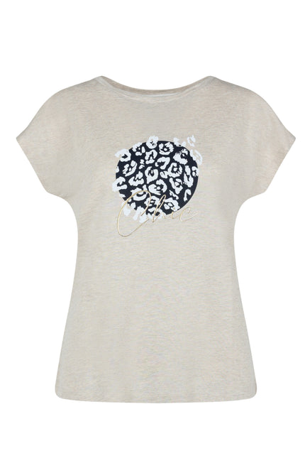 Elvira Casuals T-shirt amelie sand 24-017 Stretchshop.nl