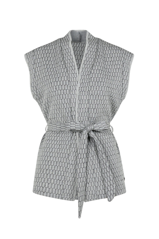 Elvira Casuals Gilet milou grey 24-065 Stretchshop.nl