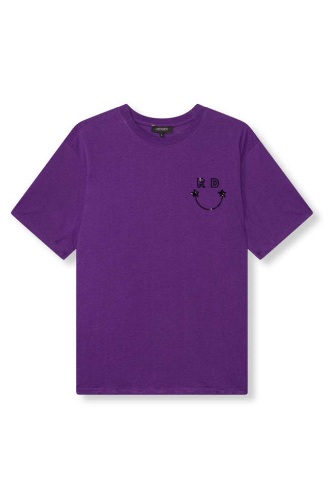 Refined Department T-shirt mexie purple R2411713588 Stretchshop.nl