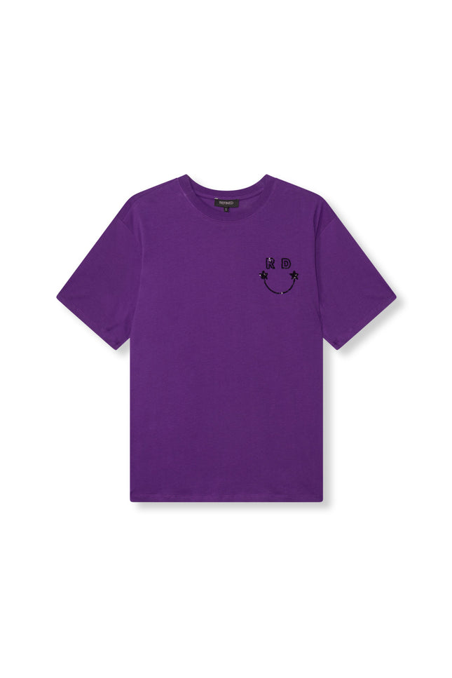 Refined Department T-shirt mexie purple R2411713588 Stretchshop.nl