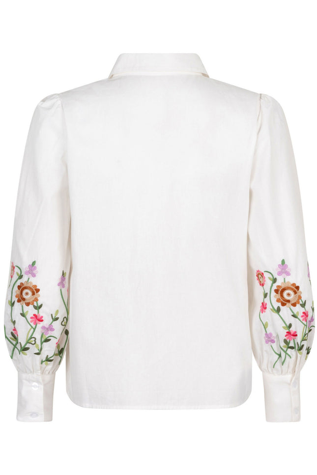 Blouse blossom white pink lilac