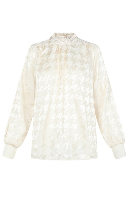 Elvira Casuals Blouse chantal champagne 24-041 Stretchshop.nl