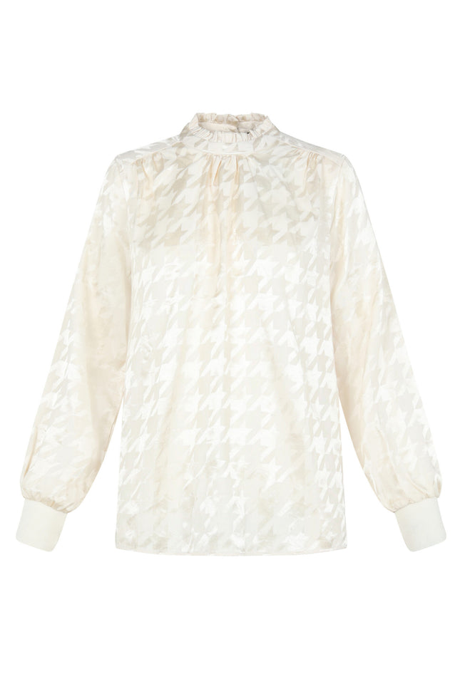 Elvira Casuals Blouse chantal champagne 24-041 Stretchshop.nl