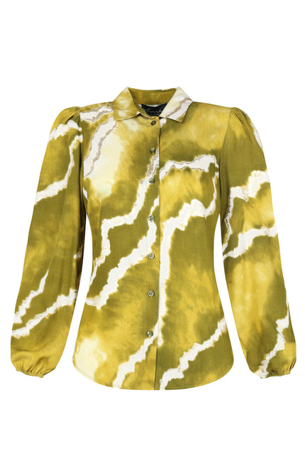 Elvira Casuals Blouse june yellow 24-054 Stretchshop.nl