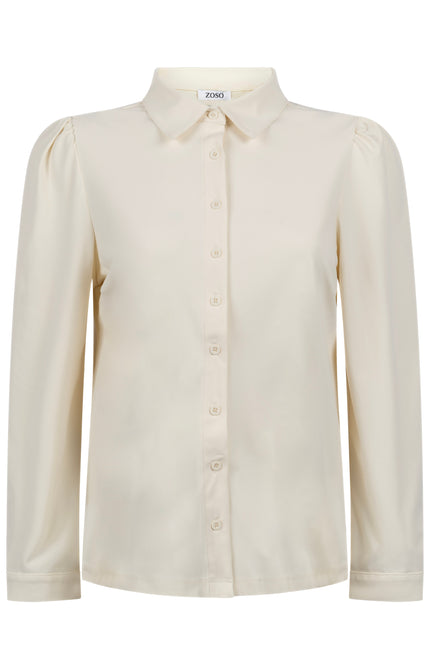 Zoso Travel blouse kim ivory 244 Stretchshop.nl