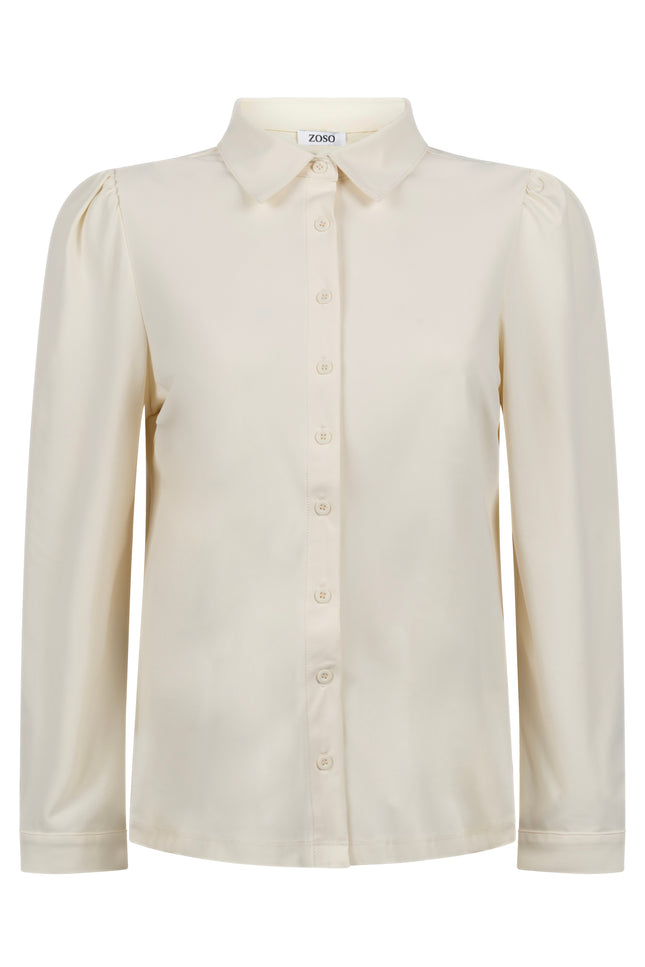 Zoso Travel blouse kim ivory 244 Stretchshop.nl