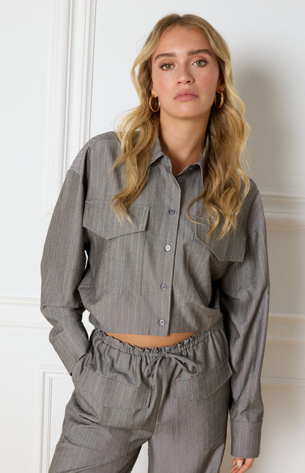 Refined Department Blouse lyloe light grey Stretchshop.nl