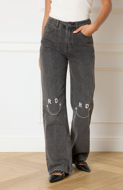 Refined Department Jeans hannah denim mid grey Stretchshop.nl