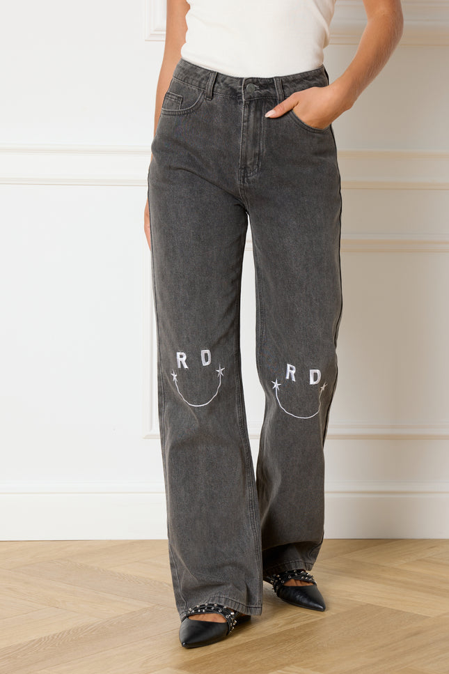 Refined Department Jeans hannah denim mid grey Stretchshop.nl