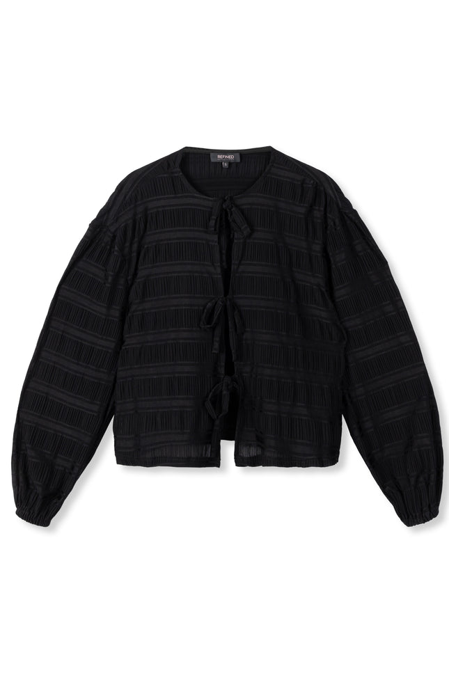 Refined Department Blouse pom black Stretchshop.nl