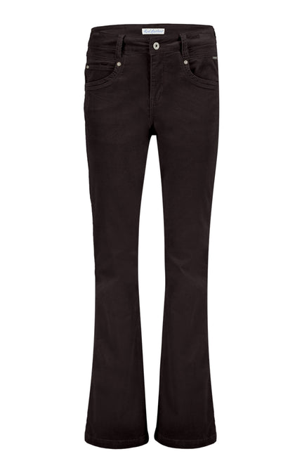 Red Button Broek bibette velvet deepbrown SRB4319 Stretchshop.nl