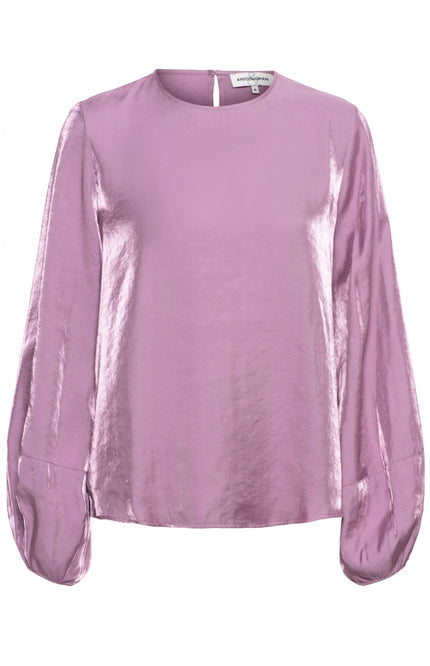 &Co woman Blouse elena mauve BL322 Stretchshop.nl