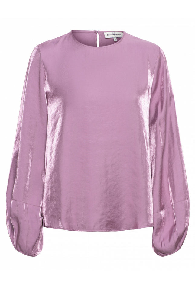 &Co woman Blouse elena mauve BL322 Stretchshop.nl