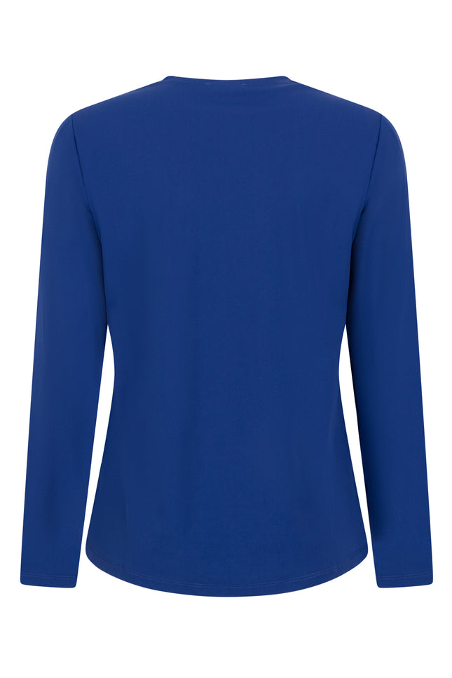 Zoso Travel blouse romee cobalt 245 Stretchshop.nl