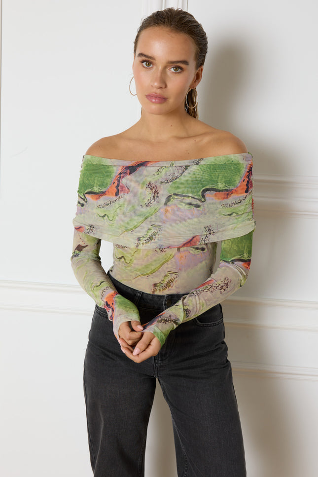 Top dayana offshoulder multi colour R2410828657