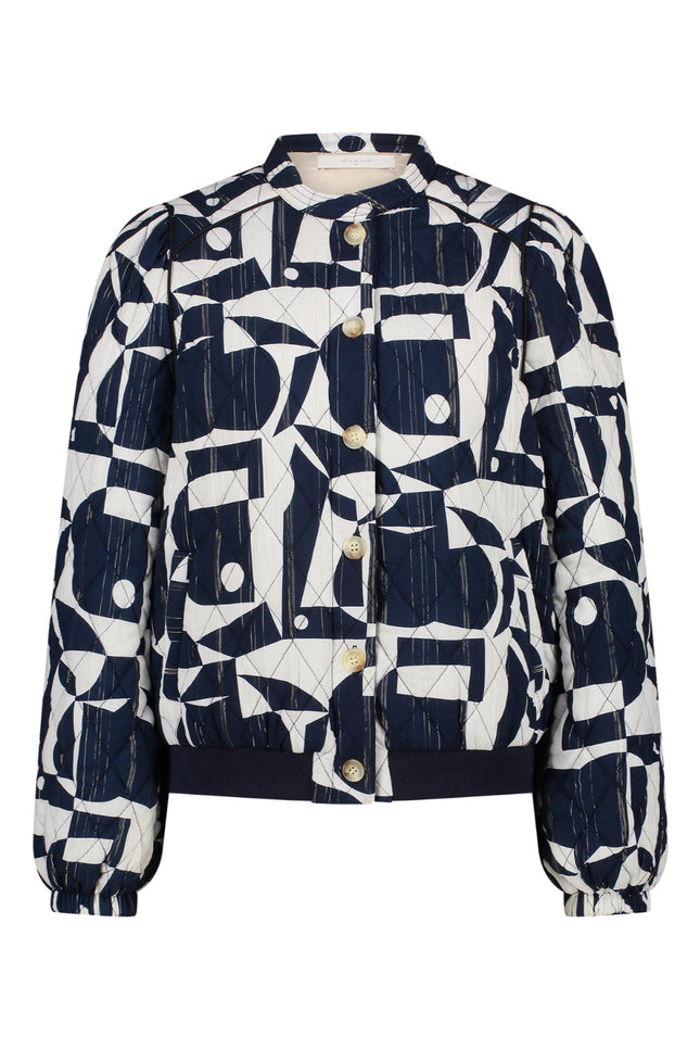 Jacket romee offwhite navy NKS13017