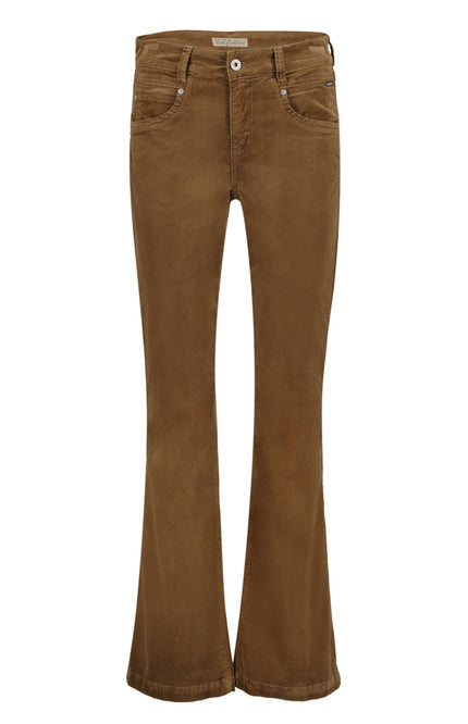 Red Button Broek bibette velvet cognac SRB4319 Stretchshop.nl