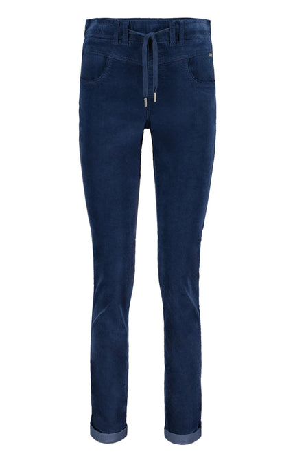 Red Button Broek Tessy velvet jeans blue  SRB4322 Stretchshop.nl