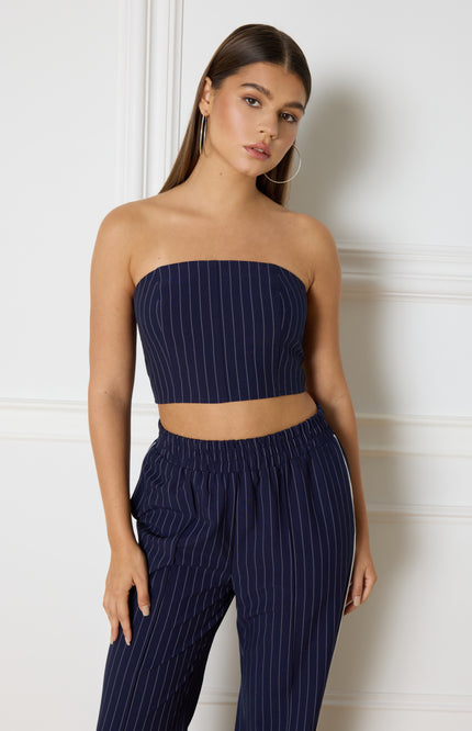 Refined Department Top Bandeau Eline Navy Stretchshop.nl