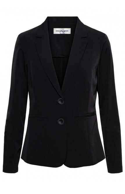 &Co woman Travel blazer phileine zwart Stretchshop.nl