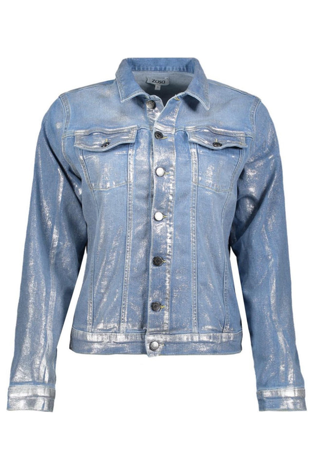 Jacket coated jeans light denim wendy242