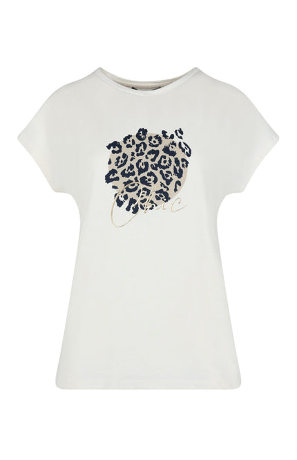 Elvira Casuals T-shirt amelie ecru 24-017 Stretchshop.nl