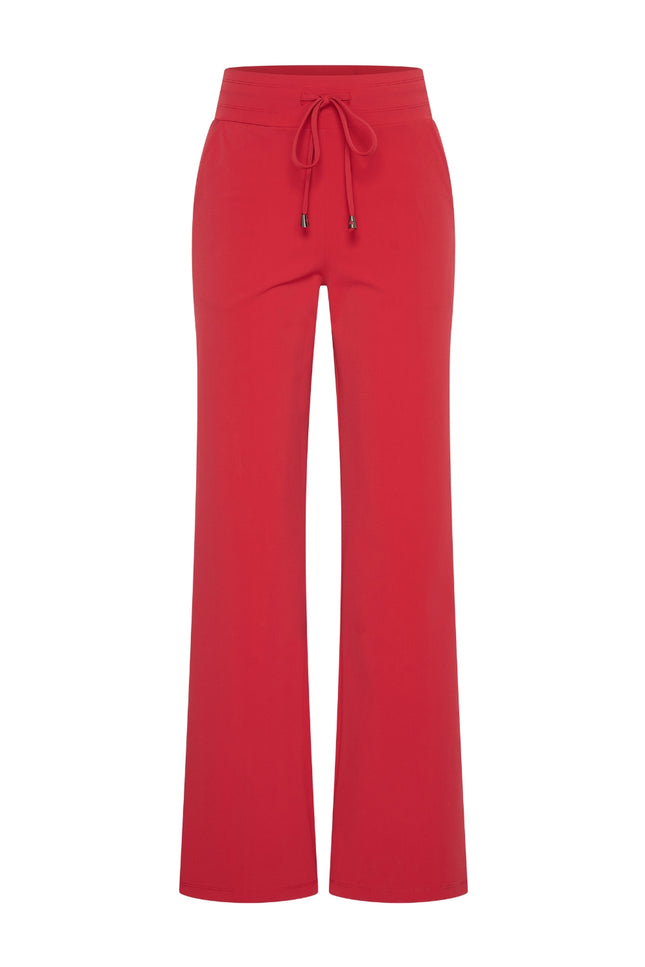 Travel broek flared rood 202089