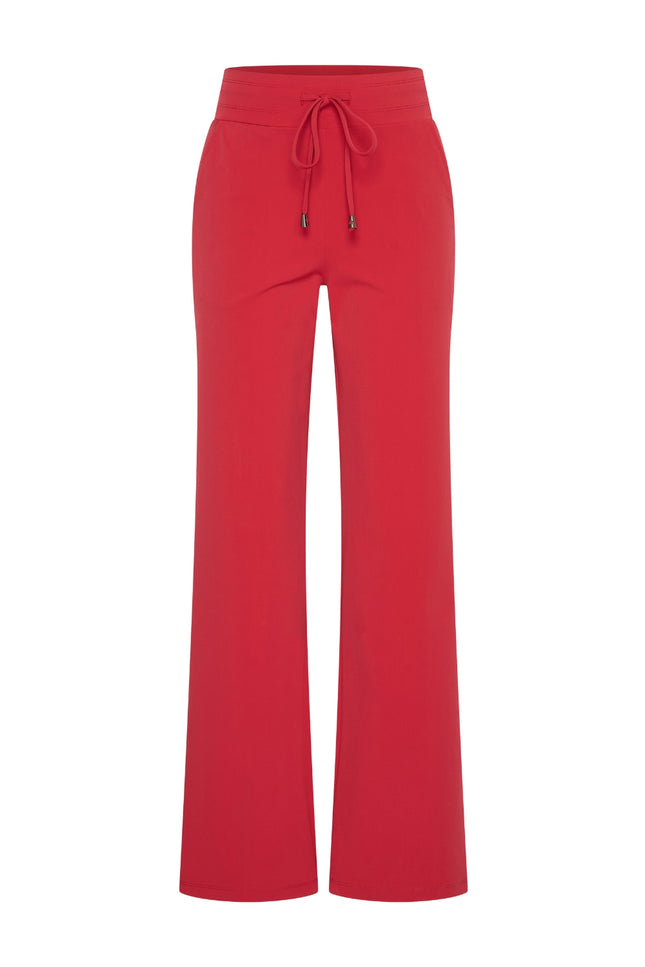 Travel broek flared rood 202089