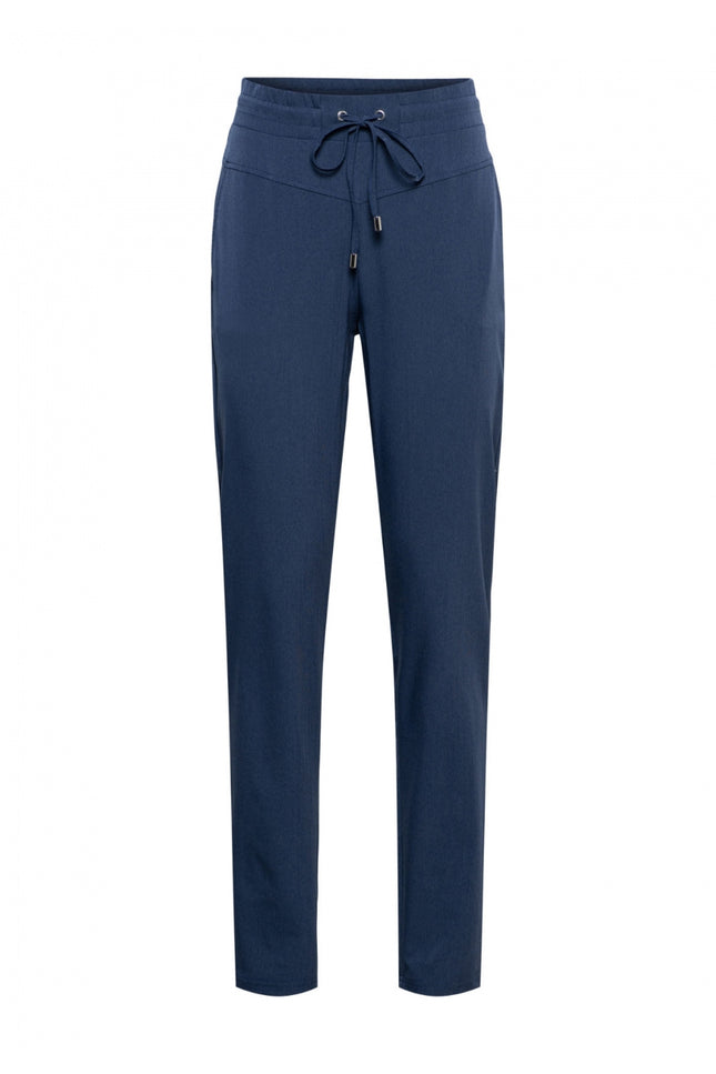 &Co woman Travel Broek penny Melee Indigo pa325 Stretchshop.nl