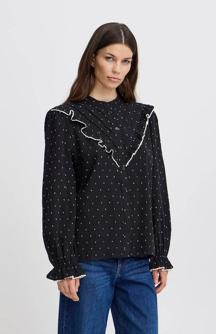 Ichi Blouse ihzady black Stretchshop.nl