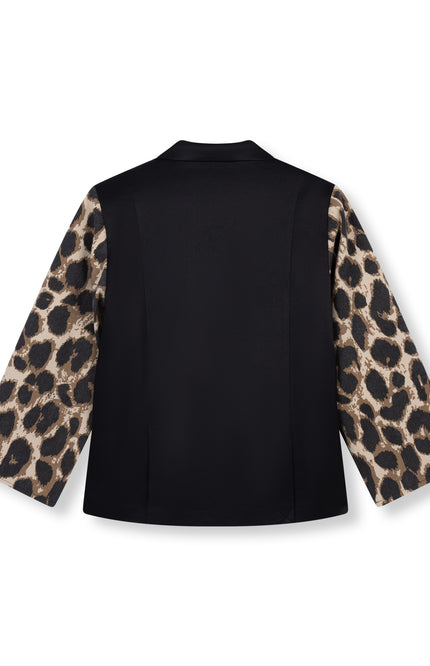 Refined Department Blazer suki oversized leopard R2412453632 Stretchshop.nl