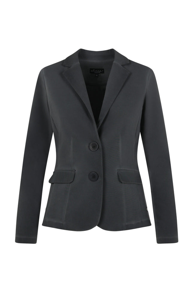 Elvira Casuals Blazer nikki anthracite 24-058 Stretchshop.nl