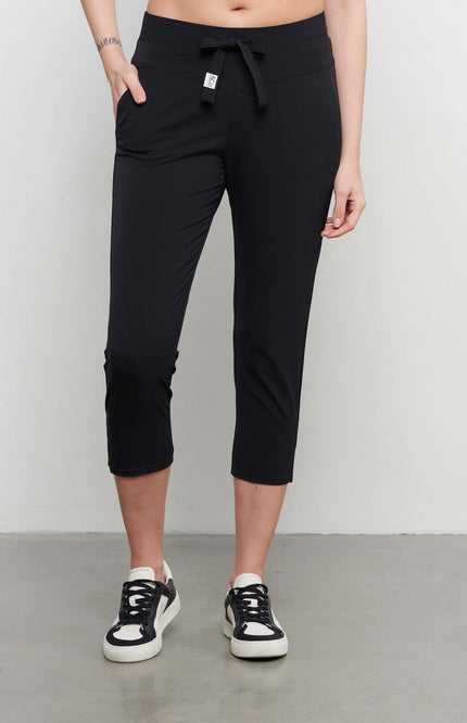 Travel broek capri phoenix zwart