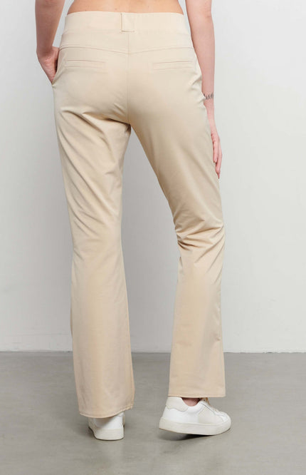 Travel broek penelope flare light sand