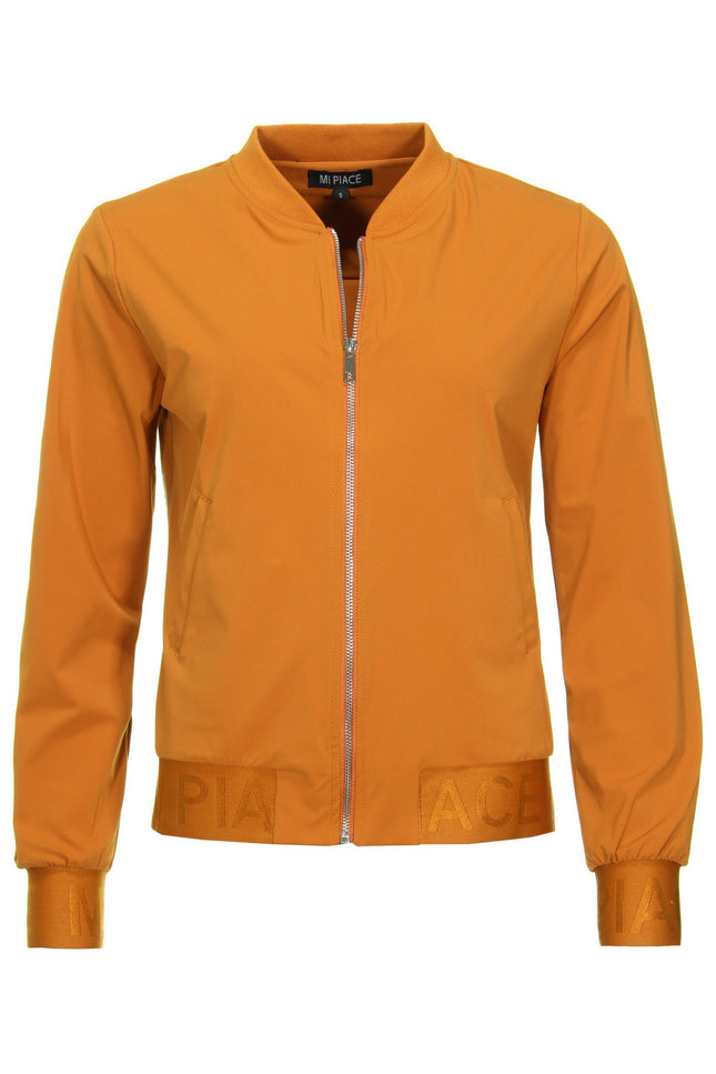 Mi Piace Travel jacket logo curry 202250 Stretchshop.nl