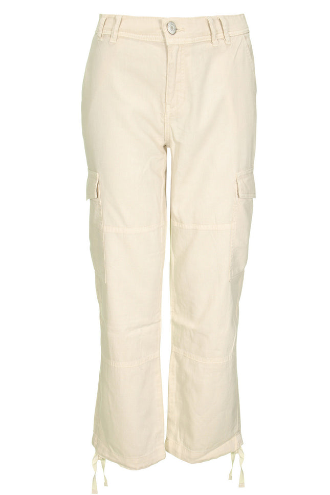 Red Button Broek conny cargo cotton linnen pearl SRB4167 Stretchshop.nl