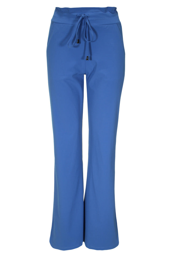 Mi Piace Travel broek flared light jeans blue 202089 Stretchshop.nl