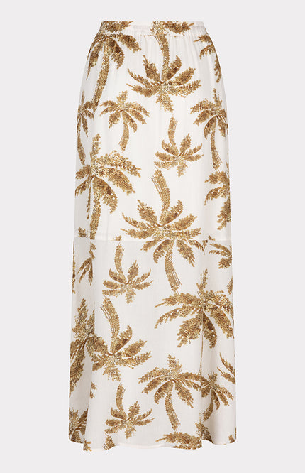 EsQualo Rok paradise palm print 14223 Stretchshop.nl