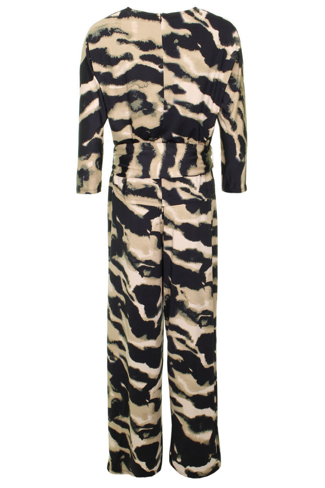 K-design Jumpsuit met design en vleermuismouwen Z328 - P870 Stretchshop.nl