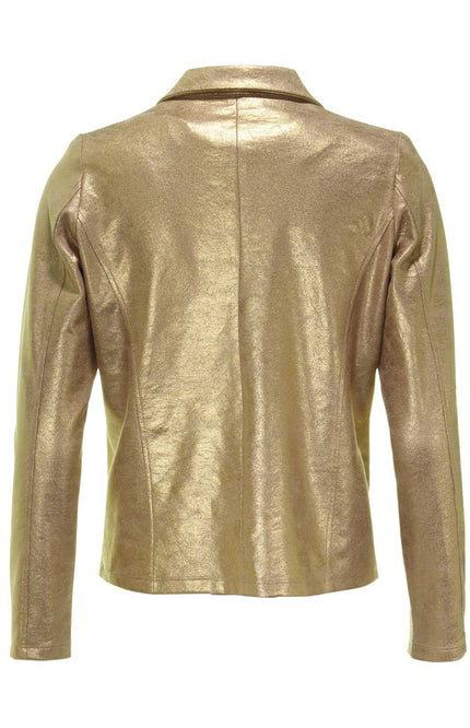 Mi Piace Blazer Gold suedine 202480 Stretchshop.nl