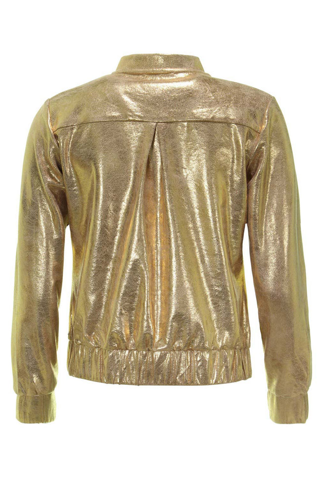 Mi Piace Jacket gold suedine 202516 Stretchshop.nl