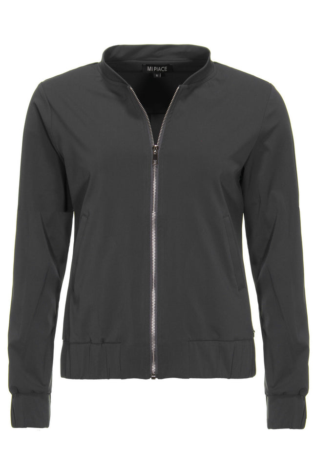 Mi Piace Travel jacket dark grey 202463 Stretchshop.nl