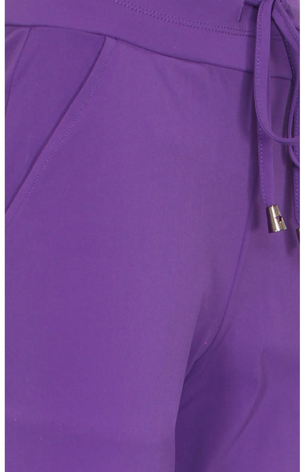 Mi Piace Travel broek flared purple 202089 Stretchshop.nl